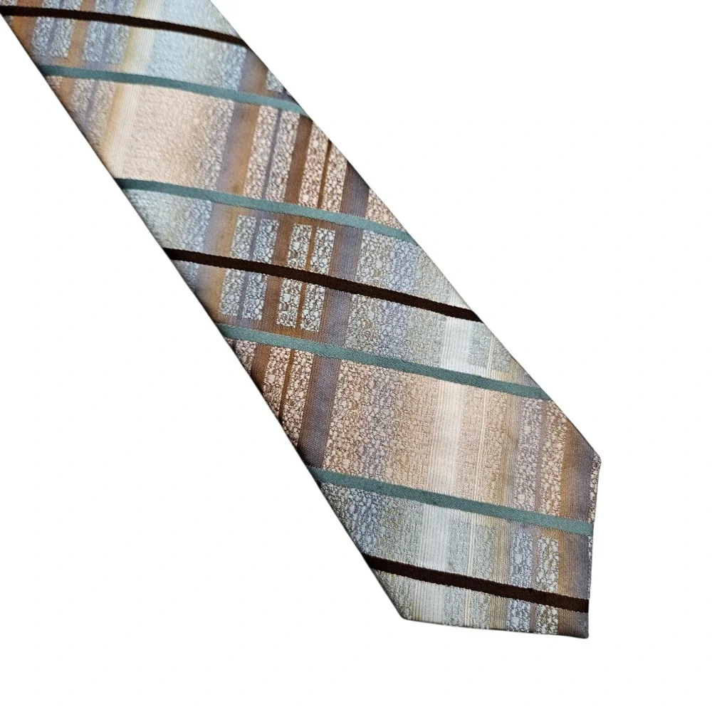 The Men's‎ Shop JCPenney Vintage Grandpa's Striped Geometric Polyester Necktie